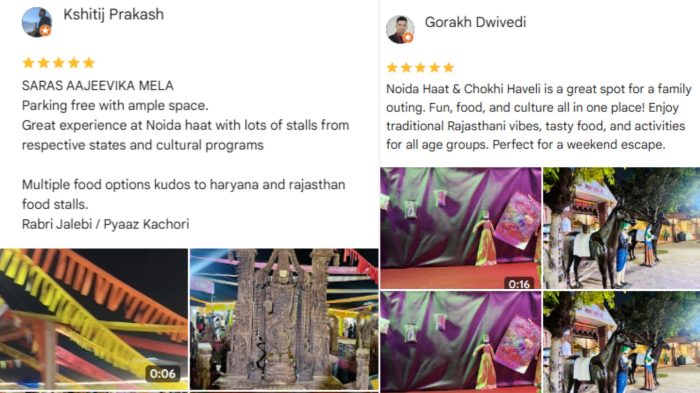 Google Reviews Noida Haat